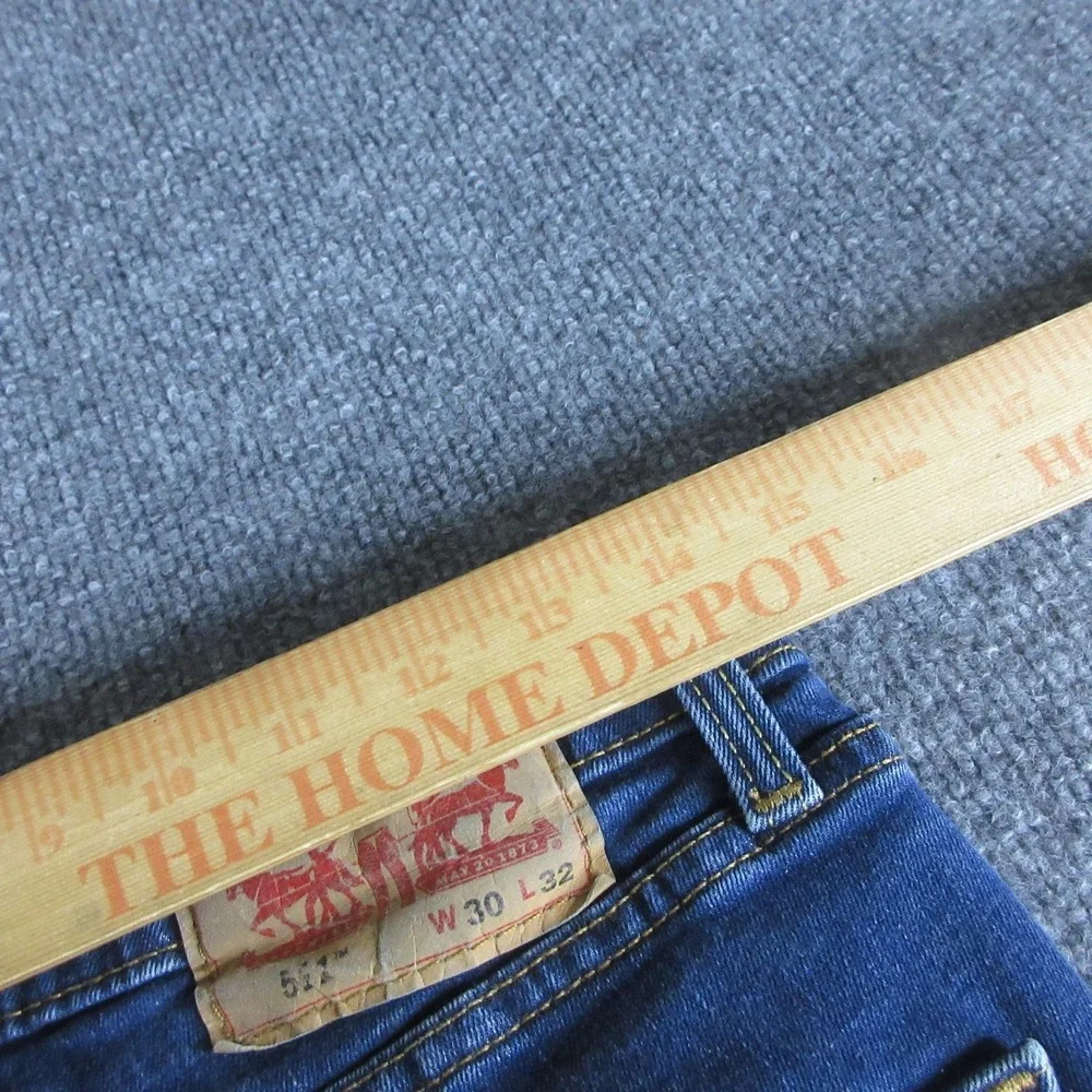 Levis 511 Jeans Mens 30x31 Blue Slim Straight Medium Wash Denim Casual